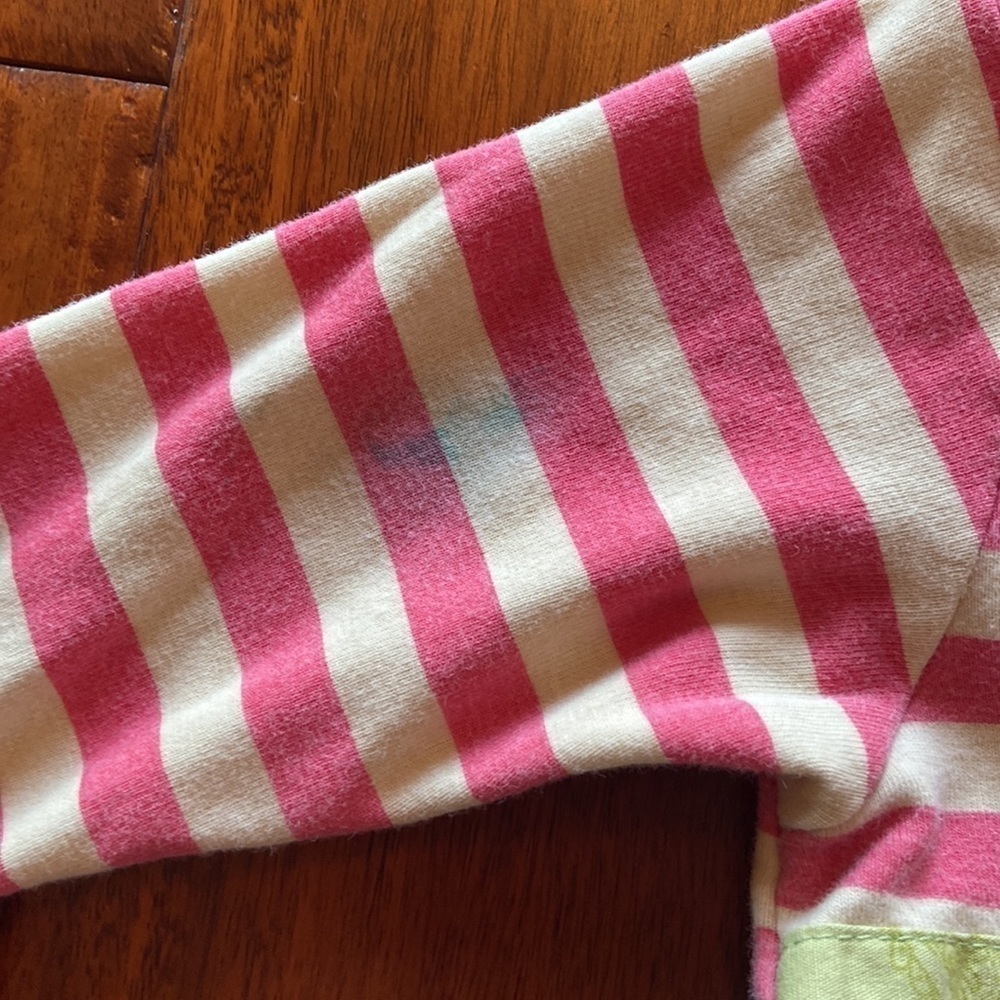 Girls Giggle Moon Ruffles Stripes Dots Pink and Blue Dress in Size 2T [GREAT] - Picture 7 of 7